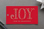 "Decorous Joy" - Gift Tags in Seafoam by Design Lotus - Front
