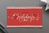 "Ribbon Noel" - Gift Tags in Cherry by Jennifer Wick - Front