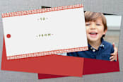 "Ribbon Noel" - Gift Tags in Cherry by Jennifer Wick - Back of Tag Options