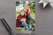 "Merry Swoosh" - Gift Tags in Pure White by Olivia Raufman - Front