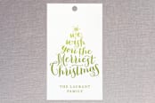 "Ombre" - Gift Tags in Lemon Lime by Lauren Chism - Front
