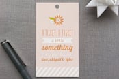 "Tisket a Tasket" - Gift Tags in Sherbet by Laura Hankins - Front