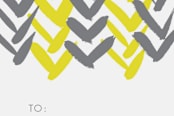 "Chevron" - Gift Tags in Citron by Dean Street - Close-Up