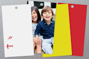 "Merry Merry" - Gift Tags in Berry Red by Dean Street - Back of Card Options