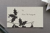 "Mistletoe" - Gift Tags in Dusty Pinecone by Marabou Design - Front