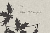 "Mistletoe" - Gift Tags in Dusty Pinecone by Marabou Design - Close-Up