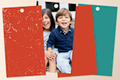 "Graphic Lakshmi" - Gift Tags in Tomato by Susie Allen - Back of Card Options