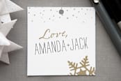 "Silver and Gold" - Gift Tags in Gold by Jody Wody - Front