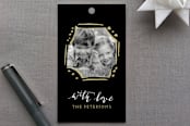 "Calligraphy Love" - Gift Tags in Coal by Iwona K - Front
