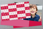 "Bold Love" - Gift Tags in Poppy by Christina Novak - Back of Tag Options