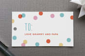 "One" - Gift Tags in Carnation by Carrie ONeal - Front