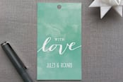 "Beach Bohemian" - Gift Tags in Seafoam by Laura Hankins - Front