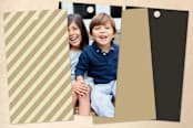 "Cool Collage" - Gift Tags in Kraft by Up Up Creative - Back of Card Options