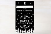 "The Gangs All Here" - Gift Tags in Onyx by Christina Novak - Front