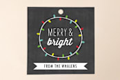 "Bright Lights" - Gift Tags in Chalkboard by Chasity Smith - Front