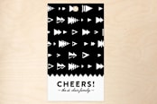 "Happy Holiday Trees" - Gift Tags in Jet by Abby Munn - Front
