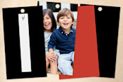 "Happy Holiday Trees" - Gift Tags in Jet by Abby Munn - Back of Card Options