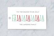 "Falalalalalala" - Gift Tags in Frost by Chasity Smith - Front