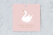 "Seven Swans Swimmin" - Gift Tags in Ballet Slipper by Itsy Belle Studio - Front
