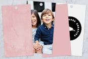 "Merrihaus" - Gift Tags in Cherry by Jennifer Lew - Back of Card Options