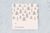 "Christmas Trees" - Gift Tags in Suede by Joyce Pinheiro - Front