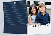 "Holiday Seal" - Gift Tags in Denim by Joyce Pinheiro - Back of Card Options