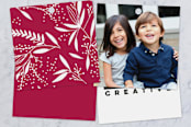 "Hand Drawn Filigree" - Gift Tags in Garnet by Phrosné Barwood - Back of Tag Options