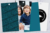 "Nature Glow" - Gift Tags in Aqua by Daniela - Back of Card Options