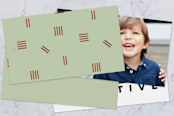 "Festive Hashmarks" - Gift Tags in Mint by Kimberly Young - Back of Tag Options