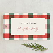 "Perfect Plaid" - Gift Tags in Fruitcake by Pixel and Hank - Front