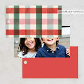 "Perfect Plaid" - Gift Tags in Fruitcake by Pixel and Hank - Back of Card Options