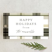 "Modern Farmhouse Plaid" - Gift Tags in Fir by Jackie Crawford - Front