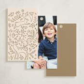 "Enchanted Holiday" - Gift Tags in Golden by Teju Reval - Back of Tag Options