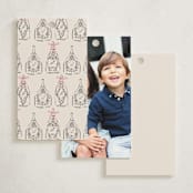 "Champagne New year" - Gift Tags in Peony by Jackie Crawford - Back of Card Options