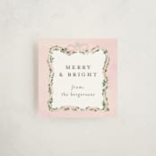 "Vintage Bow Tree" - Gift Tags in Blush by Itsy Belle Studio - Front