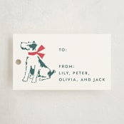 "Present Pawfect" - Gift Tags in Evergreen by Megan Davis - Front