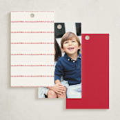"Festive Topiaries" - Gift Tags in Berry by Susan Zinader - Back of Tag Options