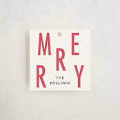 "Big Merry" - Gift Tags in Snow by Baumbirdy - Front