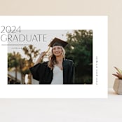"Cornered" - Graduation Announcements in Silk by Kelly Schmidt - Front