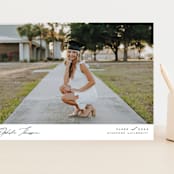"Elegance" - Graduation Announcements in Cloud by Nicole Walsh - Front