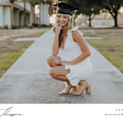 "Elegance" - Graduation Announcements in Cloud by Nicole Walsh - Detail