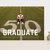 "Upward" - Graduation Announcements in Alabaster by Erica Krystek - Front