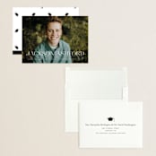 "Classy Stack" - Graduation Announcements in Limestone by Erica Krystek - Assembled