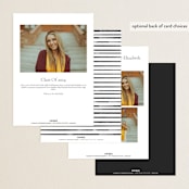 "Alignment" - Graduation Announcements in Onyx by Ashley DeMeyere - Back of Card Options
