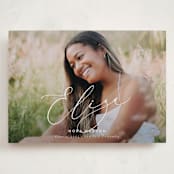 "Grand Name" - Graduation Announcements in Snow by Nicoletta Savod - Front