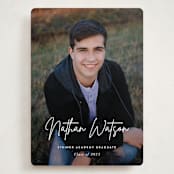 "Signed" - Graduation Announcements in Pearl by Sara Hicks Malone - Front