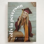 "Casual chic" - Graduation Announcements in Cotton by Creo Study - Front