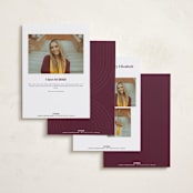 "Casual chic" - Graduation Announcements in Cotton by Creo Study - Back of Card Options