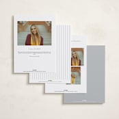 "Cornered" - Graduation Announcements in Silk by Kelly Schmidt - Back of Card Options