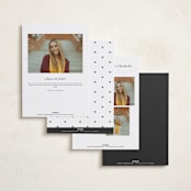 "pastiche" - Graduation Announcements in Raven by Olivia Raufman - Back of Card Options